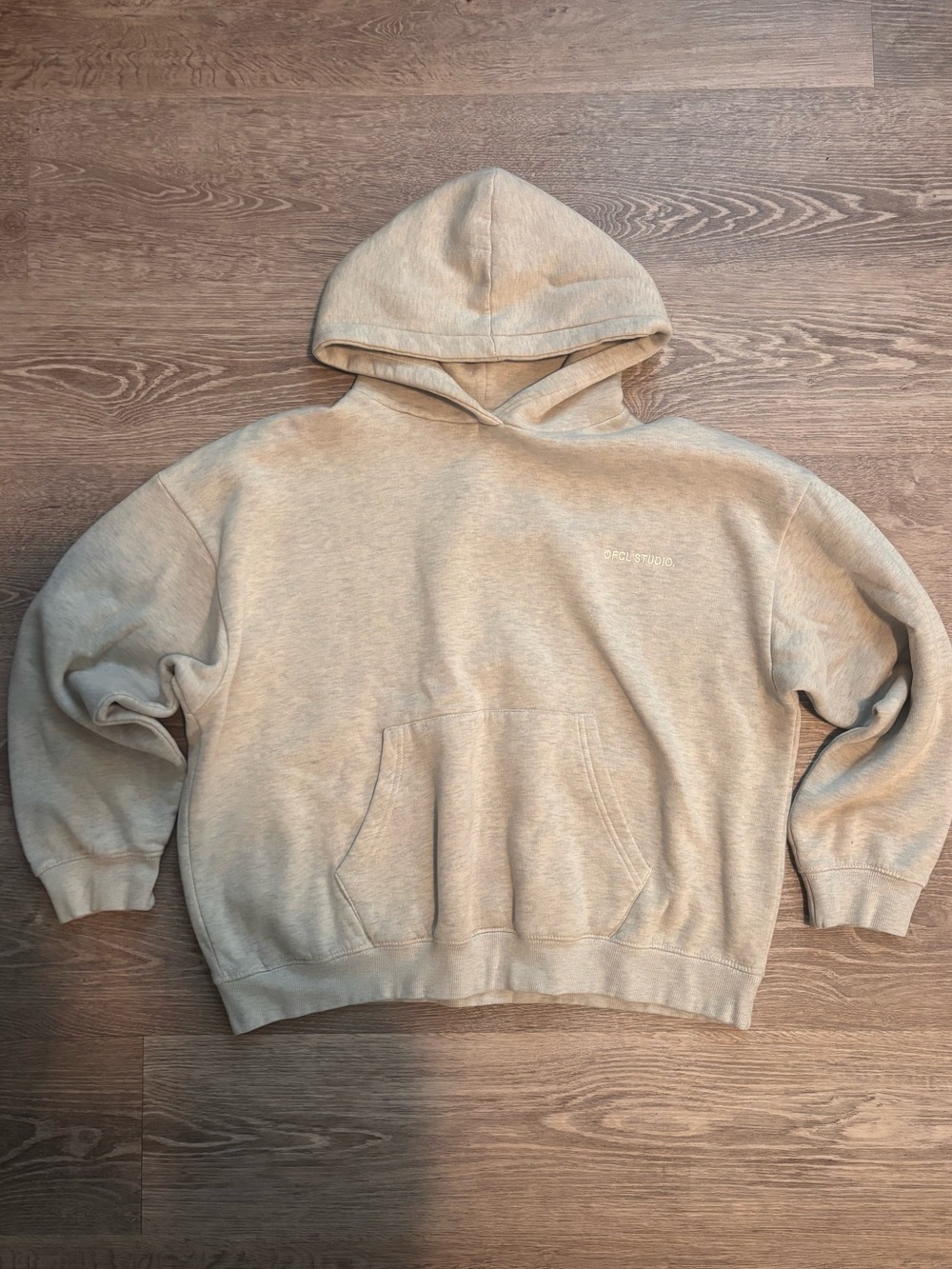Boohoo Beige Hooded Pullover
